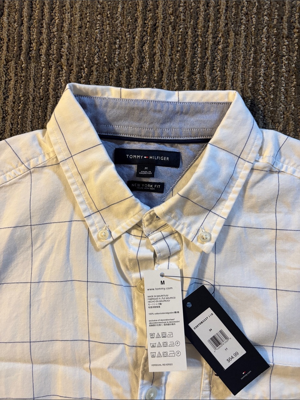 White/blue button down - Picture 2 of 4